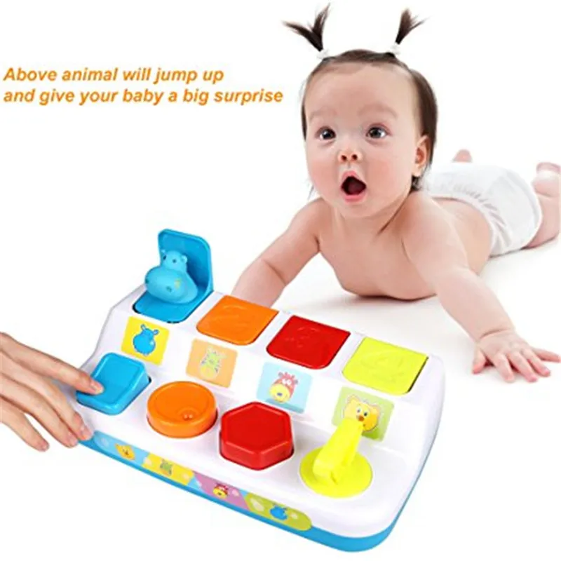 Baby Memory Training Games Pop Up Toys Color and Shape Recognition Educational Animals Learning 220706