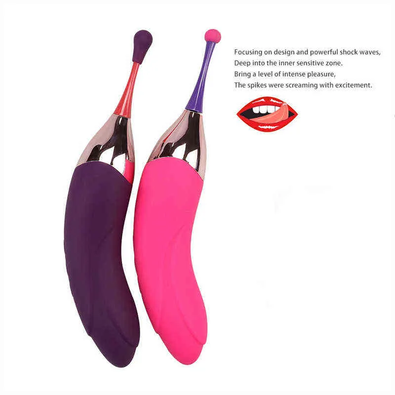 NXY Vibrators Female Masturbation Silicone Wand Clitoris Massage G Spot Vibrator Sex Toys For Women Adult Products Couples Flirting Games 0407