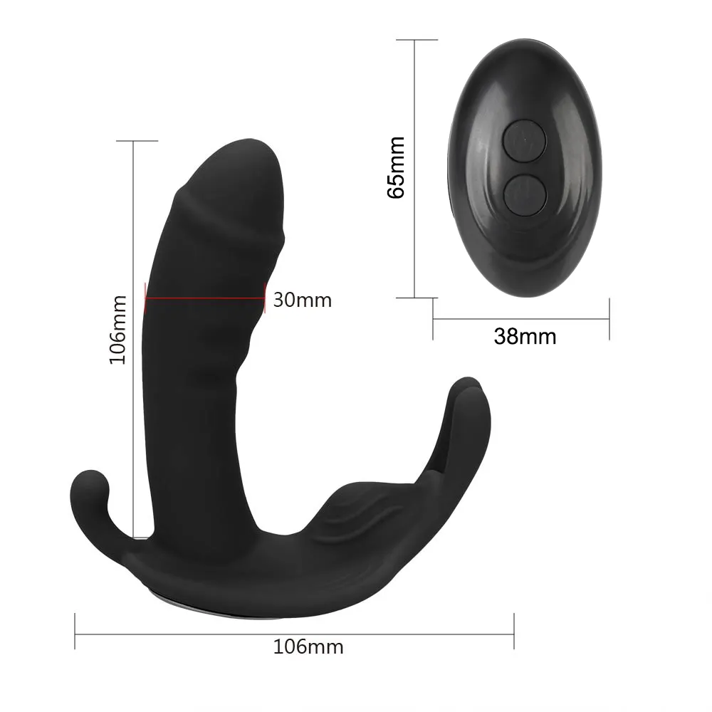 G Spot Massager Вибрирующий трусики стимулятор Clitoris 10 Speed ​​Neving Butterfly Dildo Vildo Sexy Toys для женщин