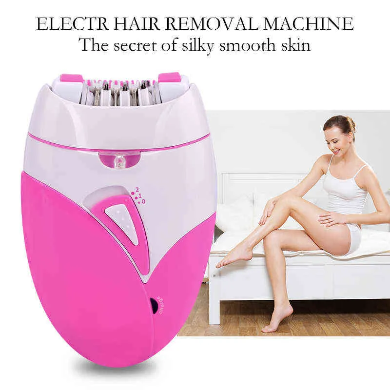 Epilator Electric USB laddningsbara kvinnor rakapparat Hela kroppen Tillgänglig smärtfri Depilat Kvinnlig hårborttagningsmaskin Hög kvalitet220422