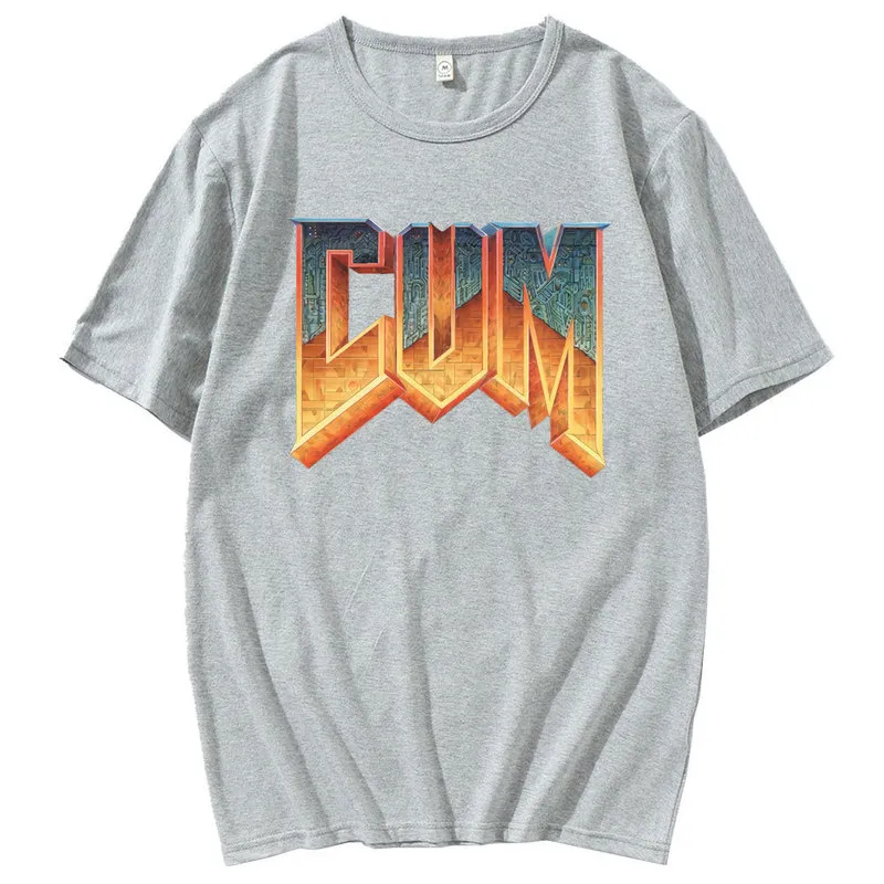Doom Cum Vintage Gráfico Camiseta Para Homens Algodão Puro 100% Verão Moda Manga Curta Camiseta Homens Euro Tamanho 220712