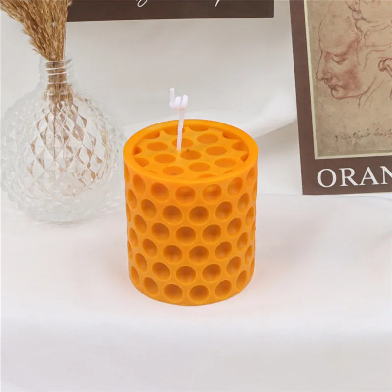 Moule en Silicone de différentes formes en nid d'abeille, pour décoration de bureau faite à la main, résine de gypse, bougie d'aromathérapie, 220629