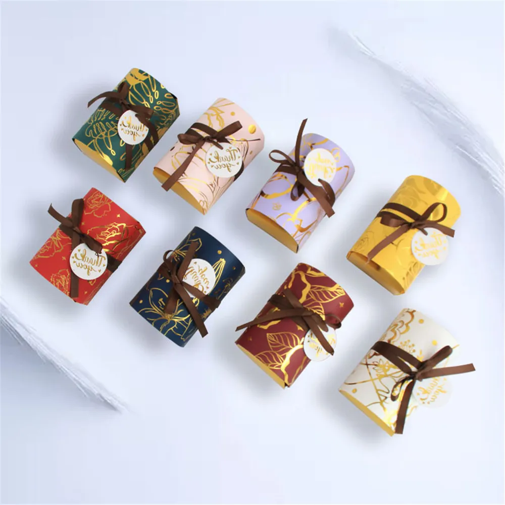 Geschenkpapier, Bronzing-Muster, Geschenkbox, Kraftpapier, Weihnachtssüßigkeiten-Verpackungsboxen, Hochzeitsbevorzugungen, Partyzubehör