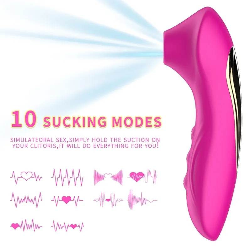 K5df 5 Wibrator częstotliwości 10 Tryby ssania stymulatora G-Spot Massager Women Sexy Toy