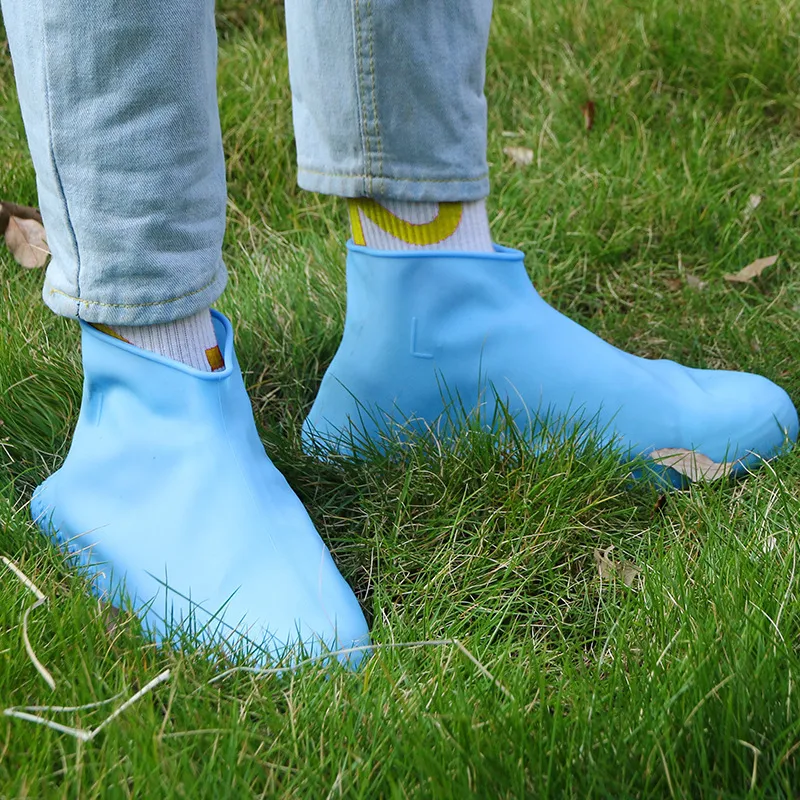 1 paar herbruikbare waterdichte regenschoenen covers siliconen materiaal unisex schoenen beschermers regenlaarzen voor outdoor regenachtige dagen