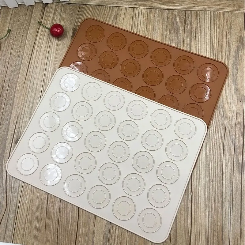 30 Pişirme Silikon Macaroon Tepsi Çubuk Olmayan Kalıp Boşlukları Macaron Sac Mat Pişirme Hamamat Araçları Bakeware Mutfak Bar Araçları Ana Sayfa 220517