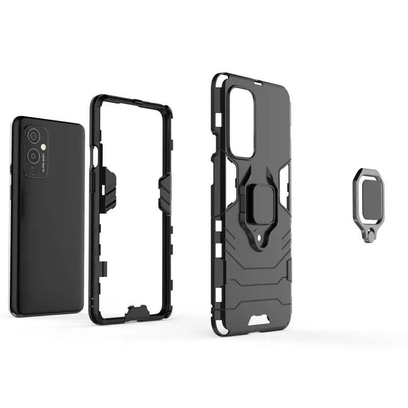 Shockproof Bumper Cases For OnePlus 9 Pro Case For OnePlus 9 8 8T 7T Nord N10 N100 Cover Armor PC Silicone Protective Cover Coque