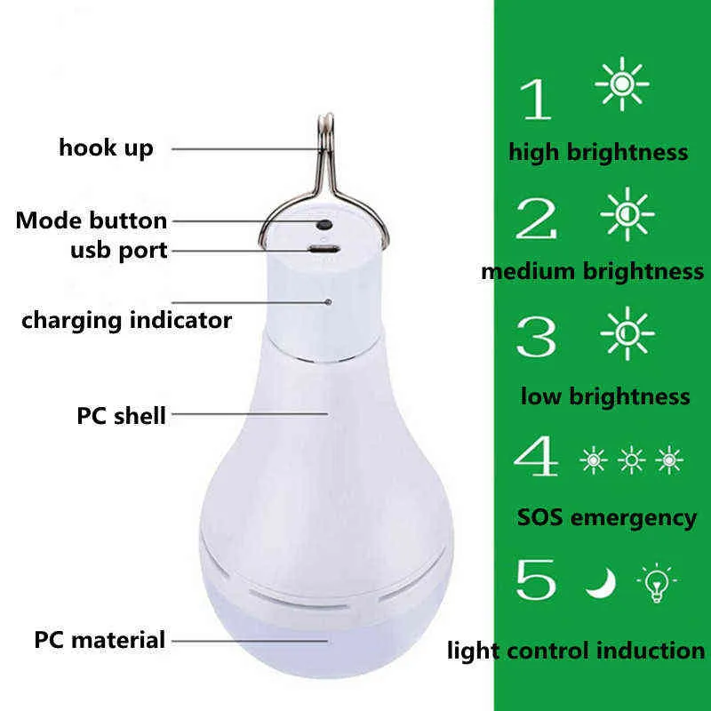 Lampada solare a LED esterni Impermeabile Telecomando Temporizzazione Giardino solare Lampada a sospensione Escursionismo Campeggio Pesca Illuminazione di emergenza J220531