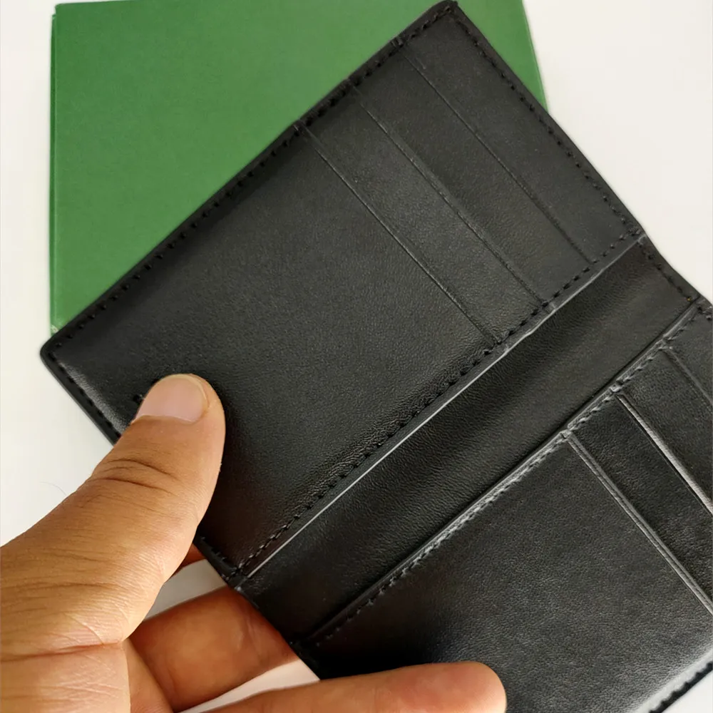Hommes classiques femmes bifold de crédit de luxe porte-carte mode mini desinger banc de banc de petits portefeuilles slim portefeuille wtih box262n