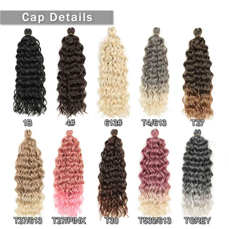 Ondas Ocean Crochet Braid Hair Hawaii Curl Style Natural Braiding Extensions Rink 613 Expo City 220610