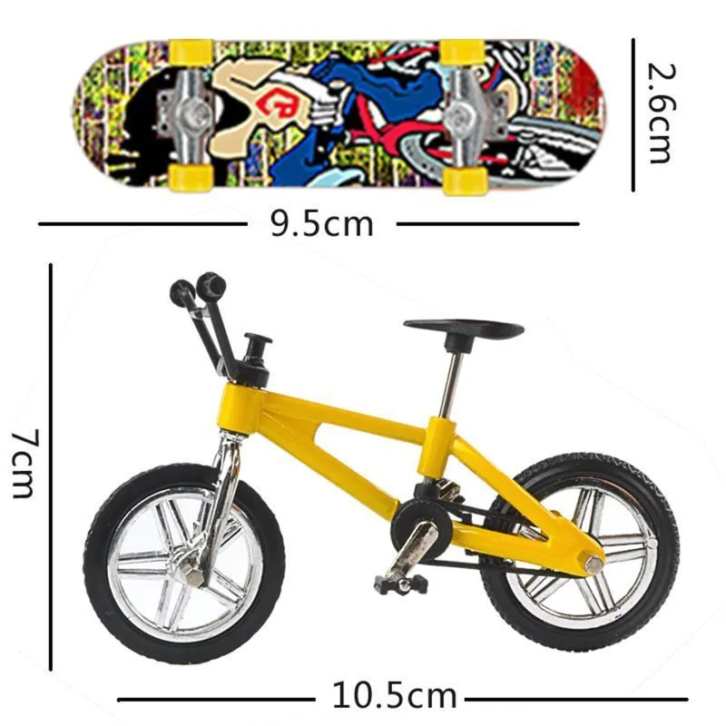 1 ensemble Mini Scooter deux roues jouets éducatifs pour enfants doigt vélo touche planche à roulettes adulte enfants jouet 220608