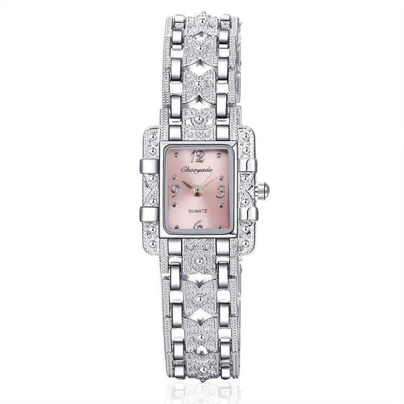 Kvinnor Armbandsur Mode Luxury Rostfritt Stål Klocka Cyd New Quartz Klockor Mujer Ladies Analog Bracelet Klocka Unika Relojes