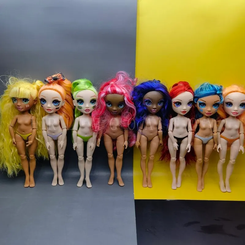 Original rainbow middle school fashion big sister dolls can choose DIY body girl dress up gift toys 220707