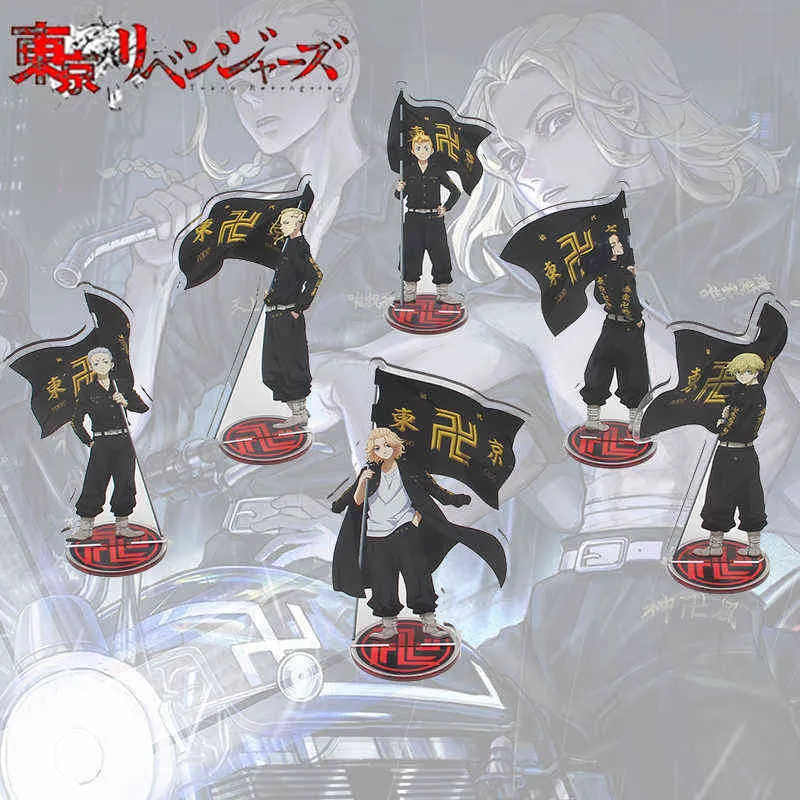 Anime Tokyo Revengers Figur Cosplay Acrylic Stands Manjiro Ken Tokyo Revengers Model Plate Figur Anime Collection Props Stands AA220318