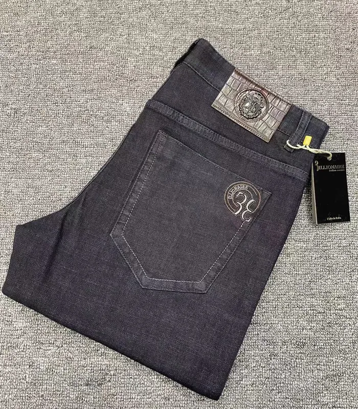 BILLIONAIRE Jeans cotton men Autumn winter thick commerce fashion bit elasticity brief designed gentleman free 220328
