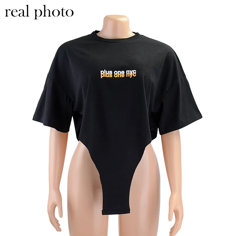 Simenual brief print stedelijke stijl casual t-shirts oversized streetwear korte mouw vrouwen crop top mode streetwear Tees 220408