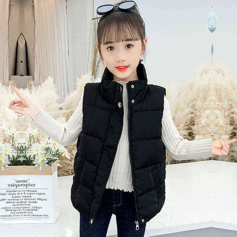 Zimowa dziewczyna odzież kamizelka mody chłopiec swobodny ciepły kurtka Nowa promocja produktu Środkowa starsza dziecko Wysokiej jakości odzież dla dzieci J220718