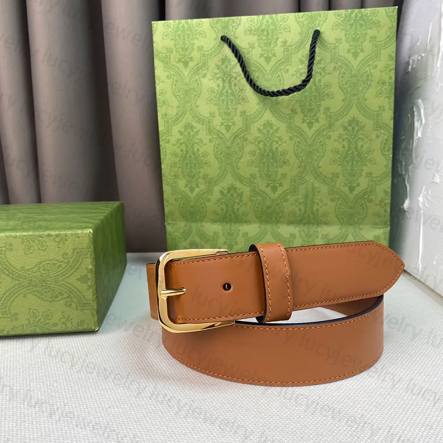 Fashion Belt äkta läderbälten Klassisk nålspänneguld SLIVER BUCKLE FÖR MAN KVINNA BRUN OCH SVART MED PREACH BOX Handbag221g