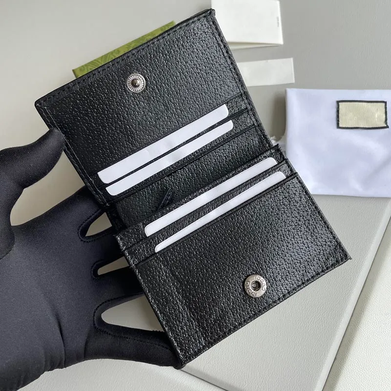 En kaliteli klasik hasp tasarımcı cüzdan kadın gerçek deri pvc iş kredi kartı sahipleri kadın cüzdan çanta kart sahibi ile b246e