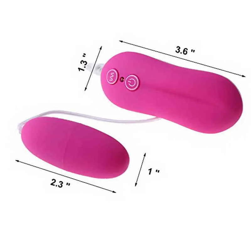 Nxy Eggs Bullets Aphrodisia 10 Modi Bullet-Vibrator, Multi-Speed-Vibrations-Ei-Massagegerät, elektrisch, kabelgebundene Fernbedienung, Spielzeug für Frauen rosa, 220509