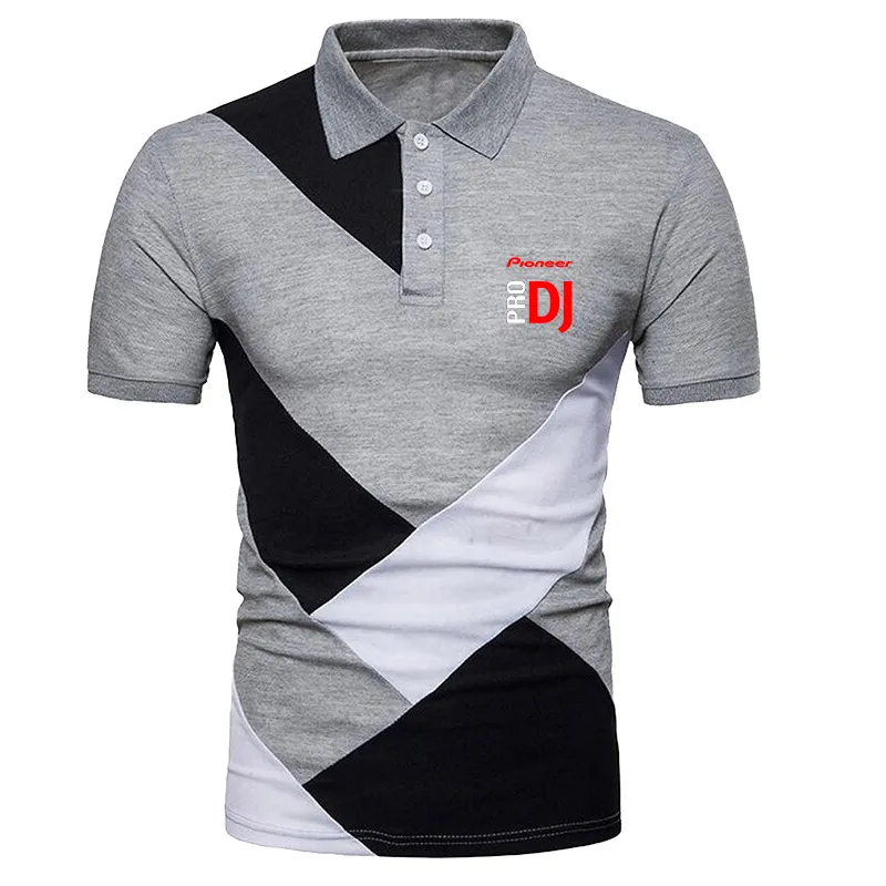 Pioneer Pro Dj Polo Shirt krótkie rękawie Przystojna Moda Mężczyźni Mężczyźni Tops Ubranie 220504