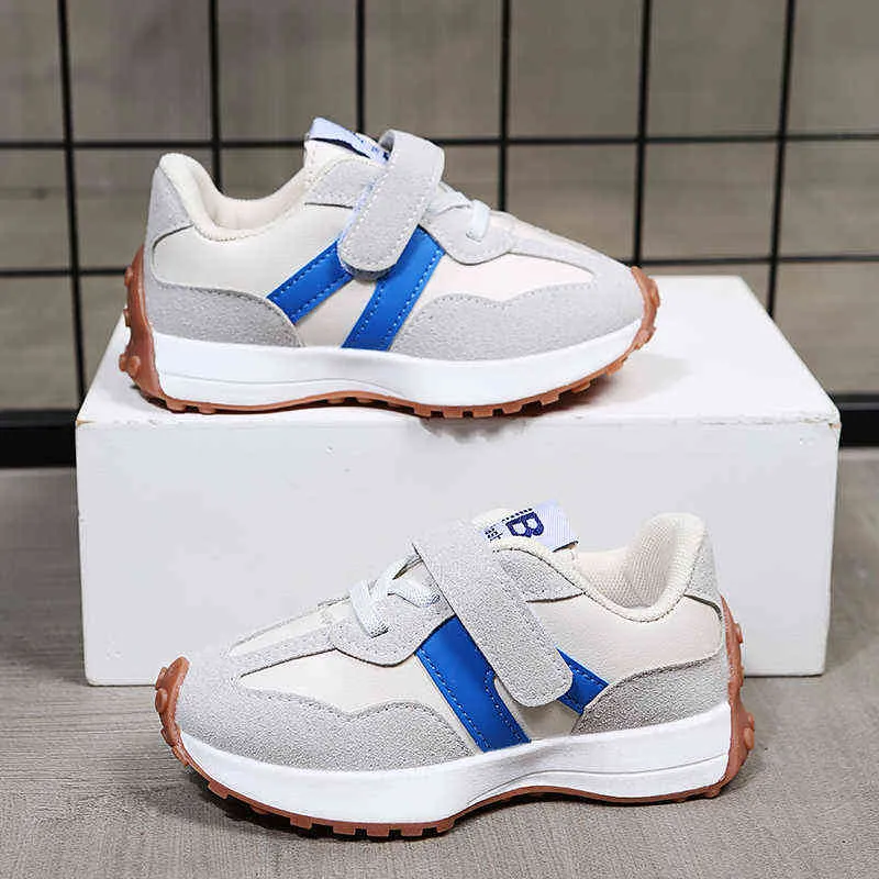2022 Spring Children Shoes Girls Large Boys Casual Kids Sneakers Leather Sport Fashion Summer Y220510