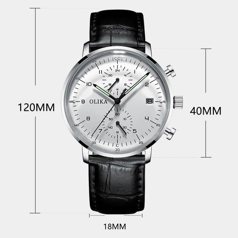 Montres-bracelets Mode Quartz Montre Homme Casual Marque Courbe Miroir Calendrier Étanche Horloge 2022152J