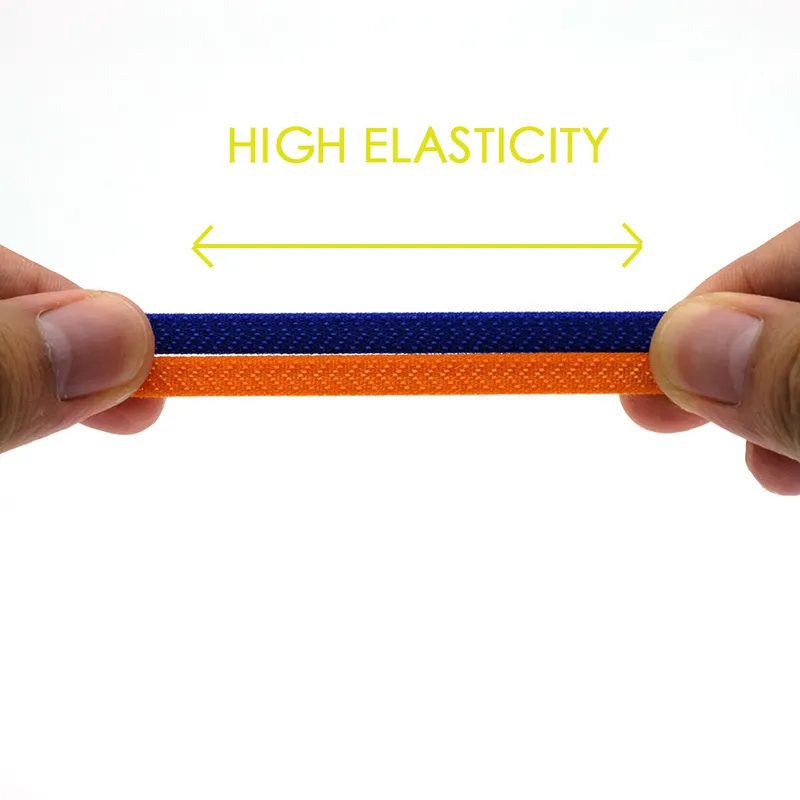 Elastic No Tie Shoelaces Flat Shoe Laces For Kids and Adult Sneakers for Shoelace Quick wear Lazy Metal Lock Laces Shoe Strings 220713