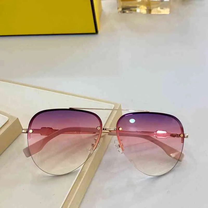 2024 New High Quality 10% OFF Luxury Designer New Men's and Women's Sunglasses 20% Off Fashion Version Hot family net red same metal