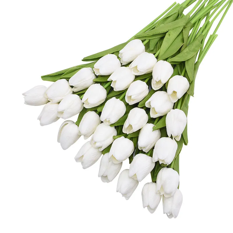 31st tulpaner konstgjorda blomma verkliga touch tulipe blommor falska blommor bröllop dekoration blommor jul hem trädgård dekor 220527