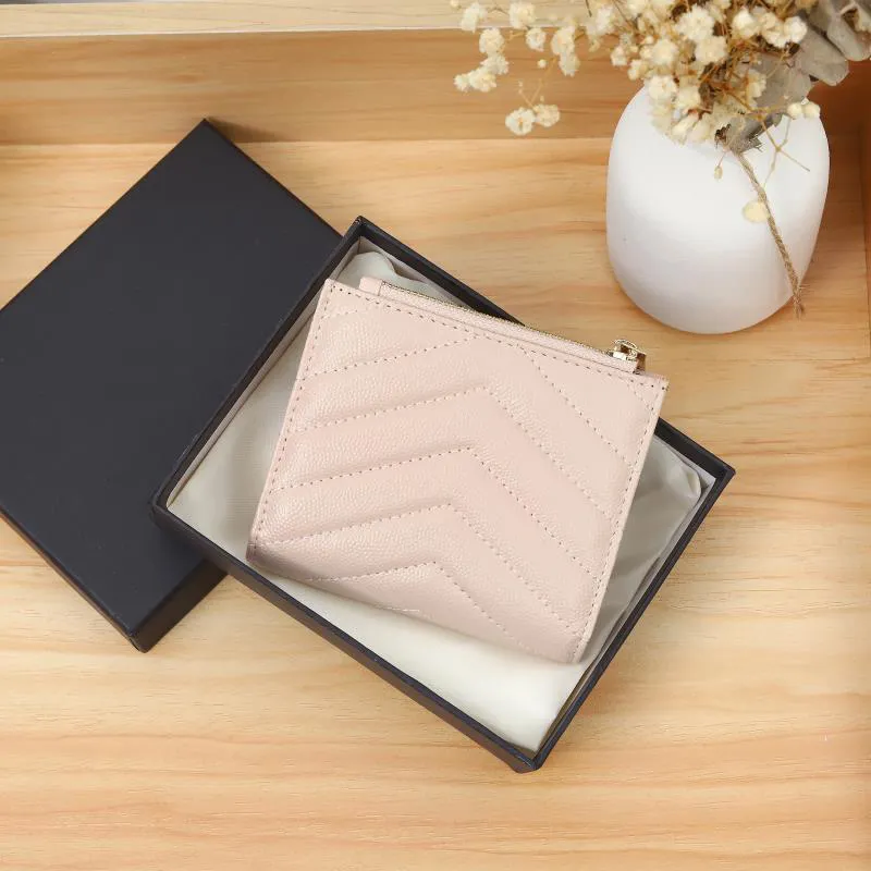 Portafogli classici di alta qualità Designer Woman Leather PVC Business Credit Card Card Holder Wallet Borse Cardholder con Box 10 5x8 243Z