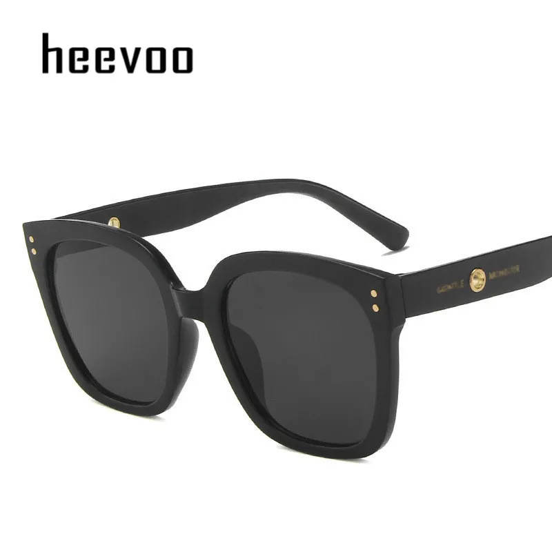 Oversized Sunglasses Mens Square Sunglasses Women Gentle Brand Rivet Gold Silver Black Elegant Ladies Eyewear Gafas de sol UV400 22777