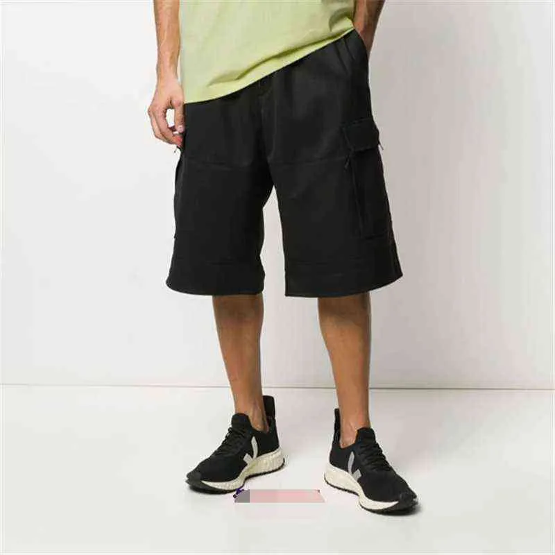 Men's Casual Capris New Youth Trend Middle Pants Handsome Straight Pants Loose And Versatile Work Clothes Middle Waist Shorts L220704