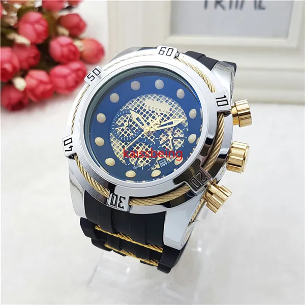 138 Luxury Brand Top Quality Undefeated RESERVE 100% Function All Small Work Quartz Men Wristwatch Chronograph Watch DropShiping271E