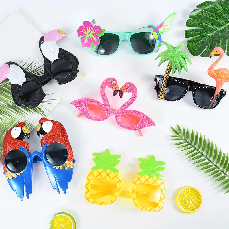 لوازم الحفلات الأخرى /مجموعة نظارة شمسية حزب هاواي Flamingo Tropica 220823