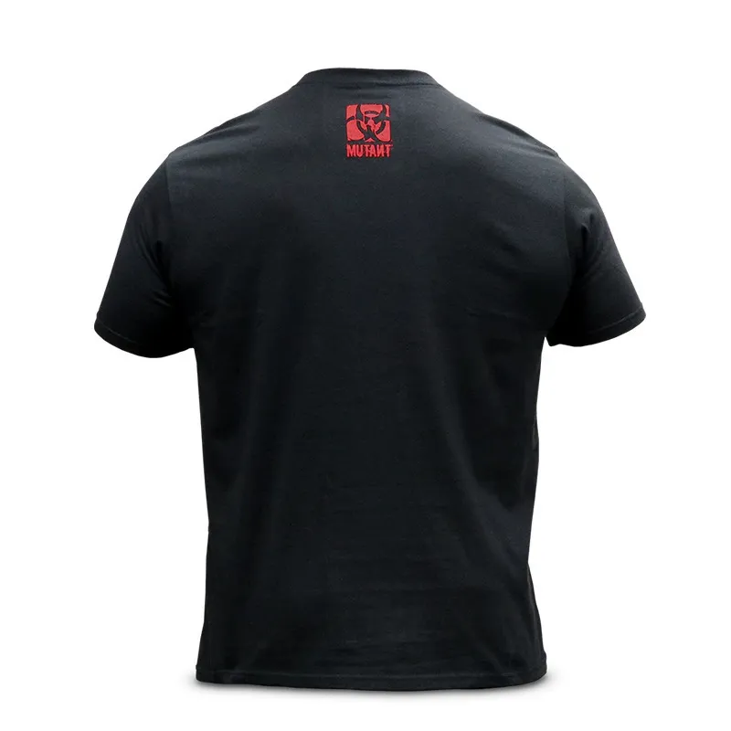 Maglietta da uomo in cotone Collo manica corta stampa sportiva Quick Dry Slim Fit camicia bodybuilding fitness Abbigliamento da corsa 220614