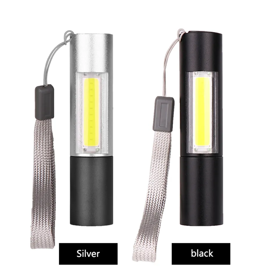 Ny Q5 Mini LED -ficklampa Penlight 1000lm vattentät fackla 3 -lägen Zoombar justerbar fokuslykta bärbara glödlampor litwod