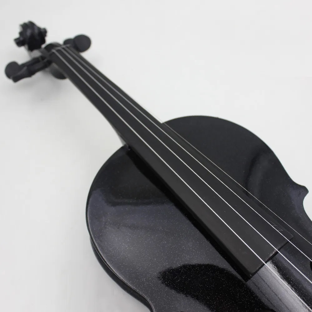 2022新しい弦楽器バイオリン4/4ソリッドウッド染色ブラックプラスチックバイオリンプロフェッショナル演奏楽器