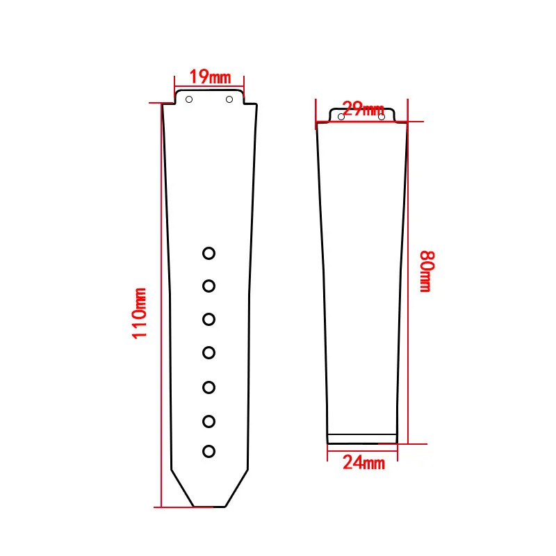 The latest rubber waterproof silicone strap for Hublot series watch accessories 220617