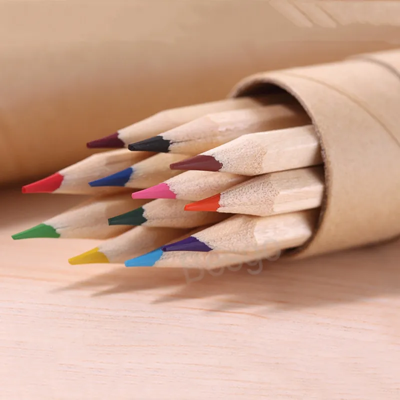 i disegno a matita studenti schizzo d'arte pittura a matita carta kraft contenitore penna colorata disegni bambini forniture BH6932 TYJ
