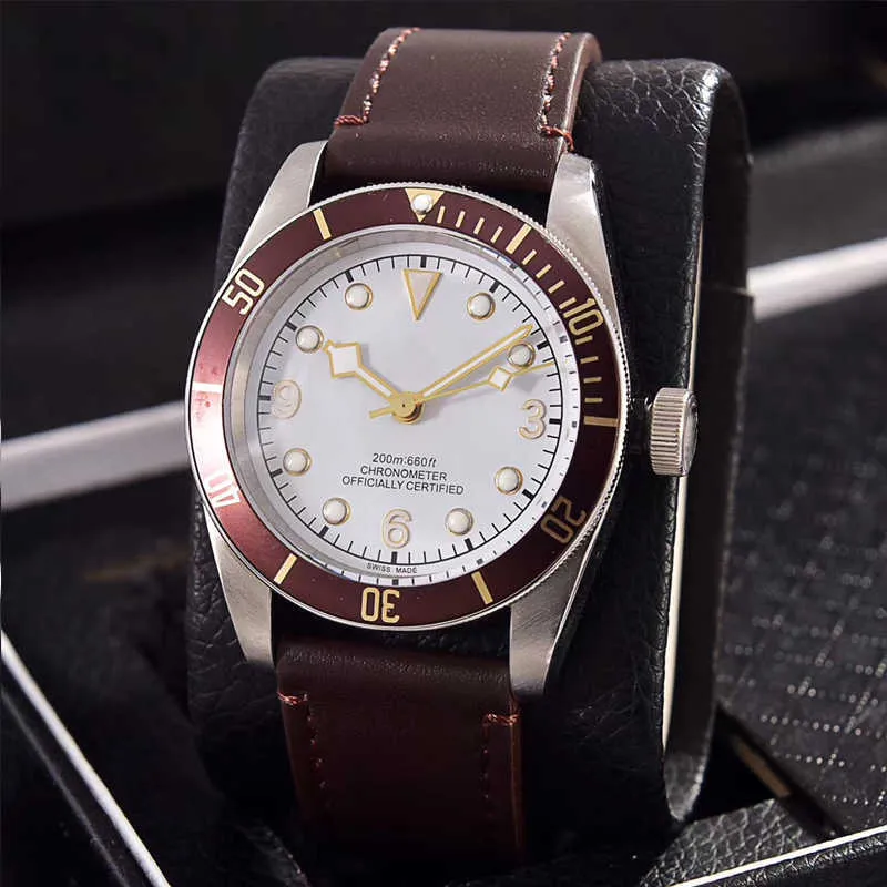 montres de luxe pour hommes automatique mécanique montre de créateur de haute qualité avec bracelet en cuir montre-bracelet pour hommes montre de luxe orologio reloj montre de mode uhren