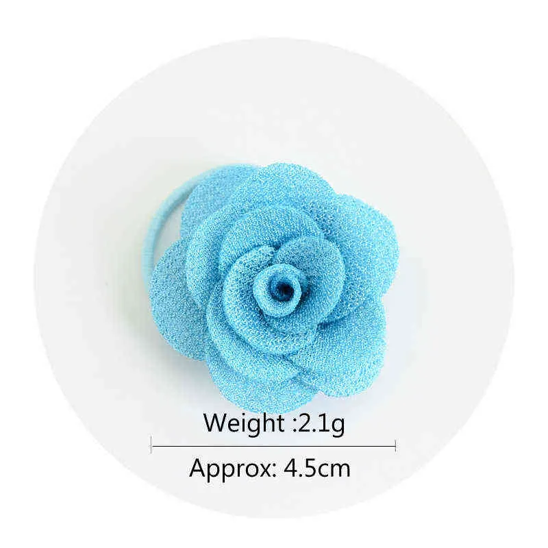 1.8 Inch Boutique Flower Girl Bow Elastic Hair Tie Rope Hair Band bows Hair Accessories 698 AA220323