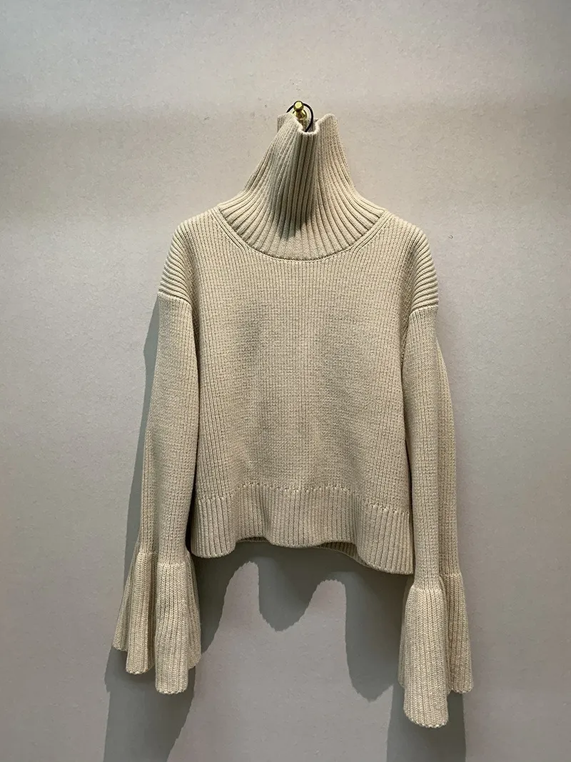 Kuzuwata Japon Fransız Romantik Tasarım Jumper'ları Bıkıksız Kenar Kılıf Kazak Moda Sonbahar Kadın Kazak 220817