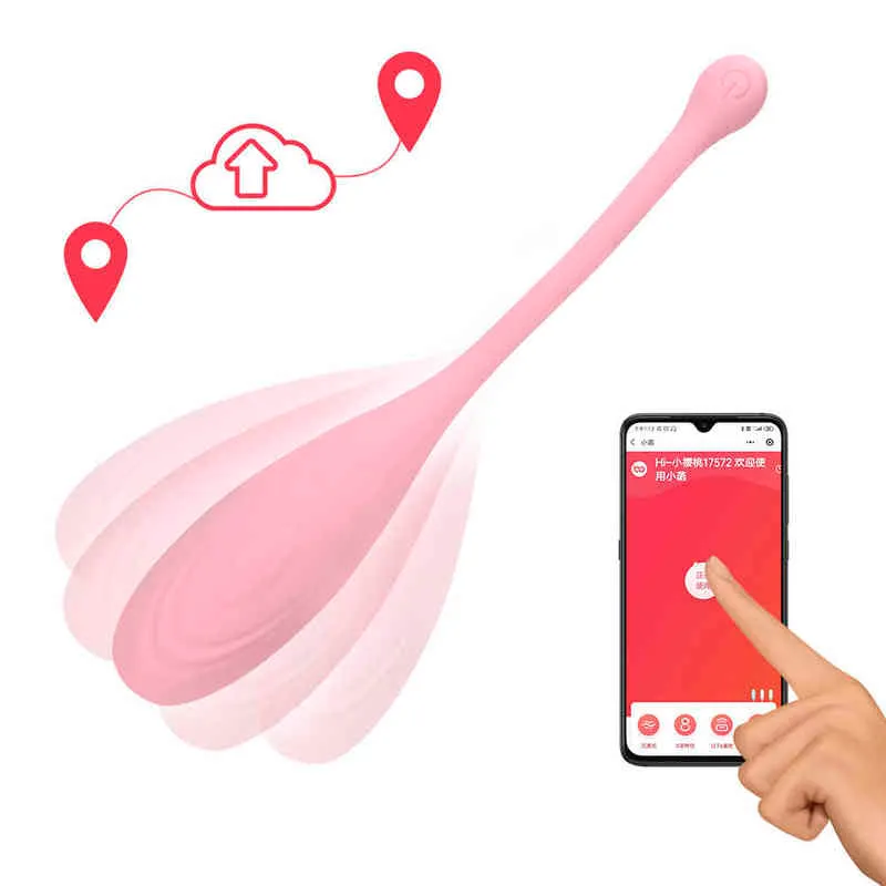 Nxy Eggs Vaginal Tight Exercise Vibrateur 8 Vitesse Produits pour adultes Ben Wa Balls Jump Sex Toys pour femmes Kegel Vibrant 220421