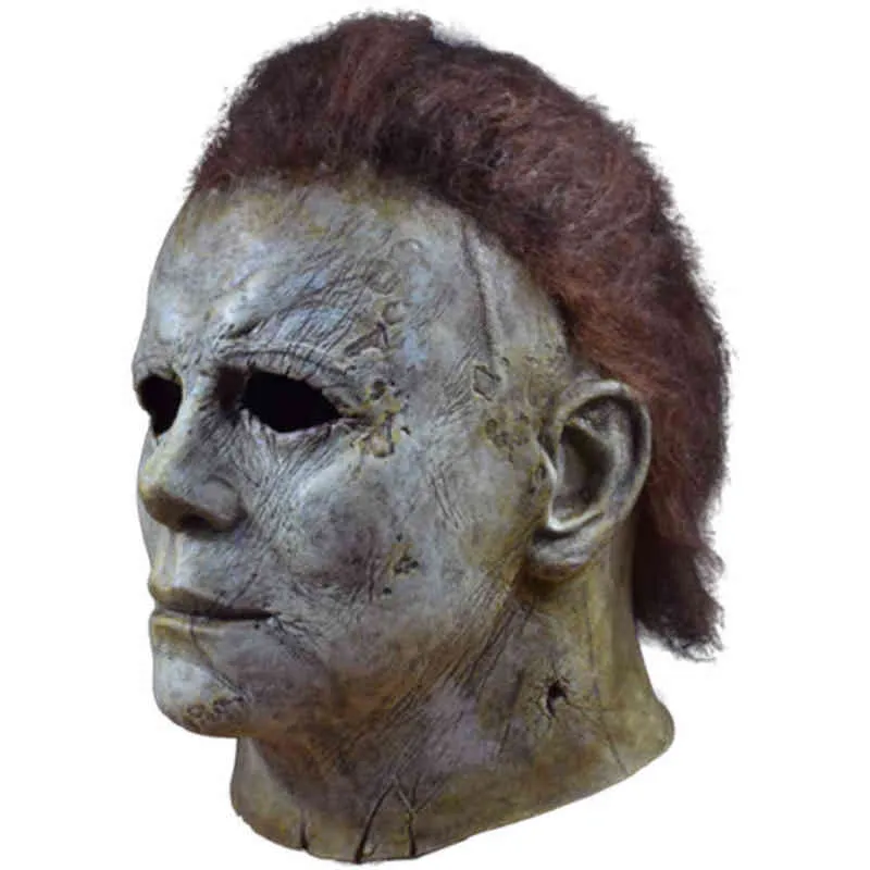 Michael Myers Volledige hoofdmaskers voor Halloween Carnival Costume Party Party Costume Scary Horror Masquerade Latex Mask T220801