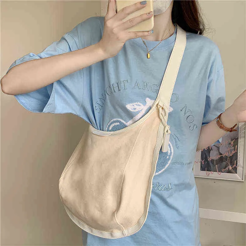 Canvas Tote Bags 2022 Women Fashion Counter Facs Enda Shopper Designer حقائب اليد غير الرسمية ذات اللون الصلب الكبير أكياس Hobo G220531