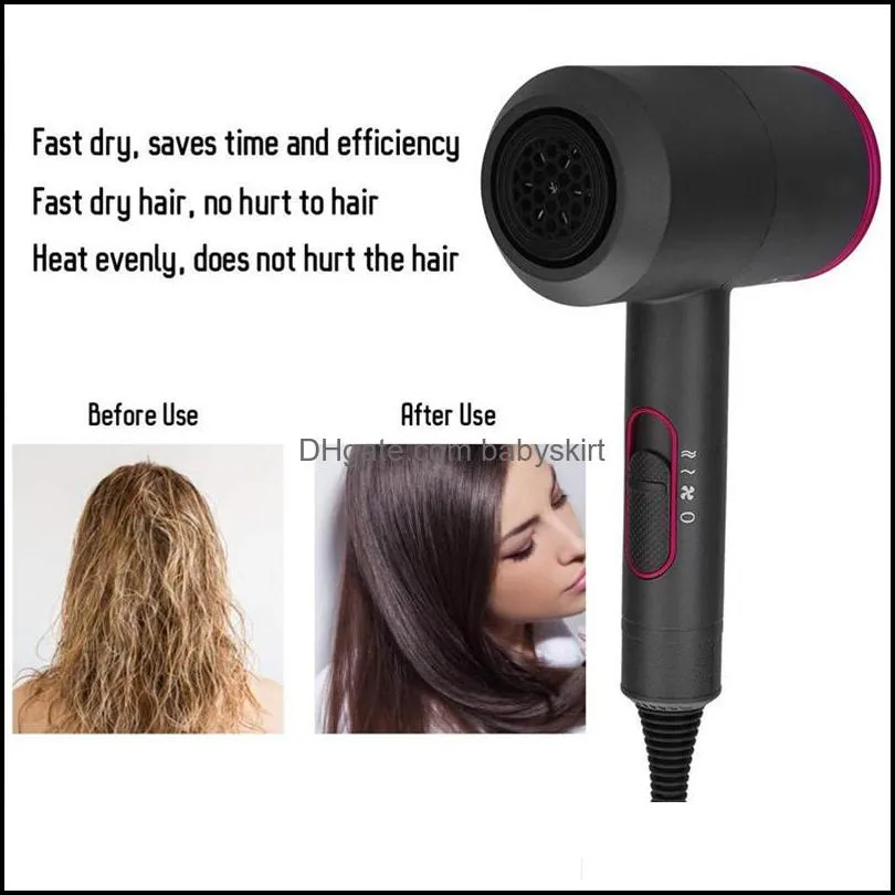 Winter Hair Dryer Negative Lonic Hammer Blower Electric Professional Hot &Cold Wind Hairdryer Temperature Hair Care Blowdryer