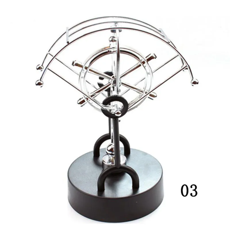 Ton Pendulum / Permanente Bal Beeldje Miniaturen Staal Saldo Woondecoratie Kind Natuurkunde Wetenschap EON Ornament 220329