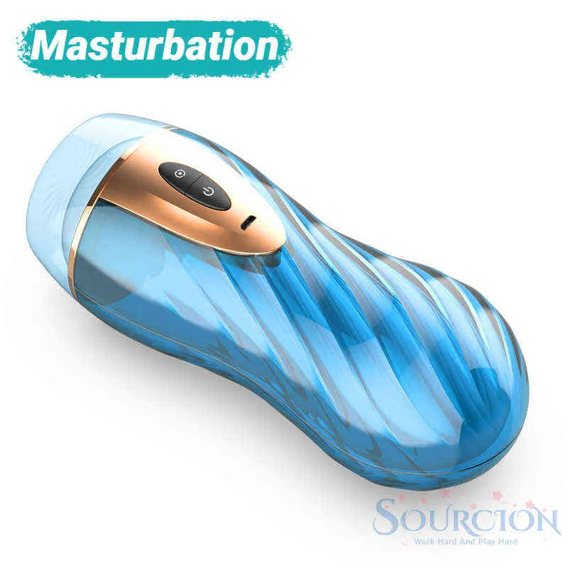 NXY Sex Mężczyźni Masturbators Sourcion Automatyczne interaktywne głos Masturbatory pochwy Wibrujące Mężczyzna Pussy Dorosłych Sex Zabawki Silikonowe Pussy Masturbacja Cup 0412
