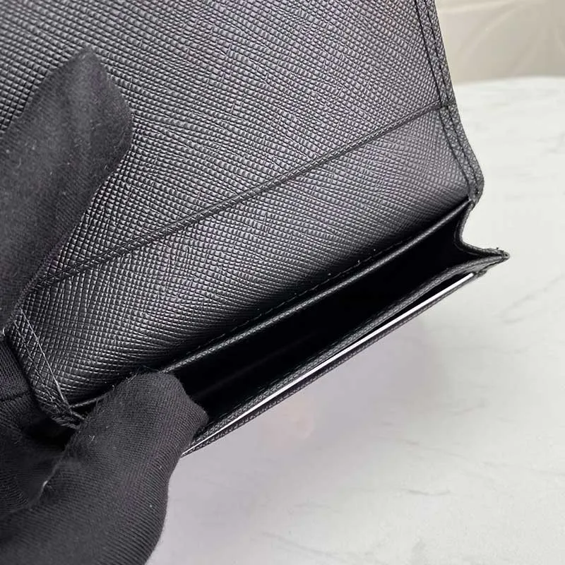 Männer Designer Brieftasche Frauen Mini Geldbörse Hohe Qualität Echtes Leder Kreditkarteninhaber Schwarz Mode Münzfach Visitenkarte Luxur230F